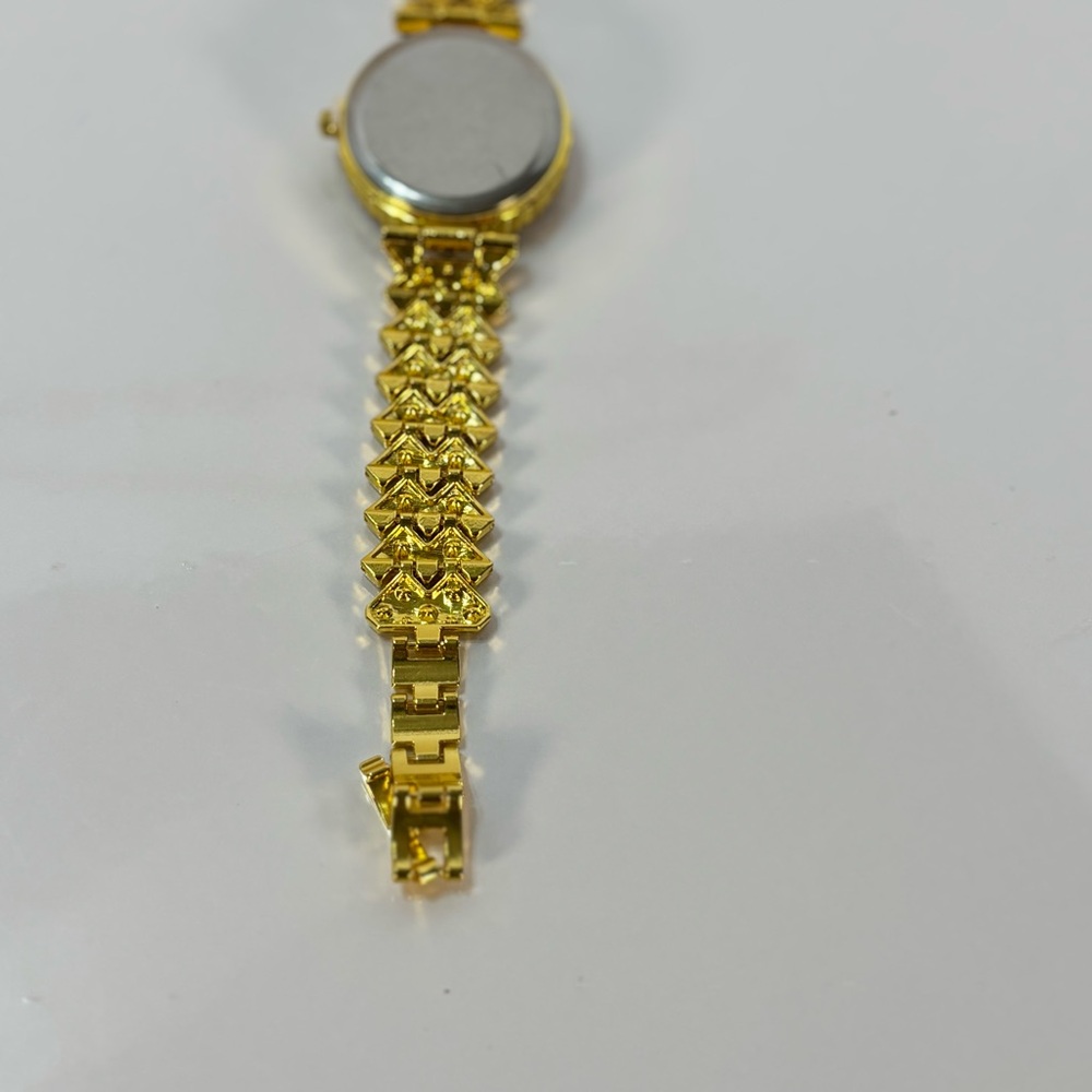 Gold and Blue Jeweled Quartz Watch - Picture 8 of 13